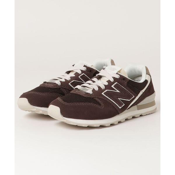 「New Balance」 ローカットスニーカー 23.5cm ブラウン レディース