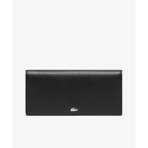 ラコステ 長財布 財布 シュリンクレザー ロングウォレット メンズ レディース
