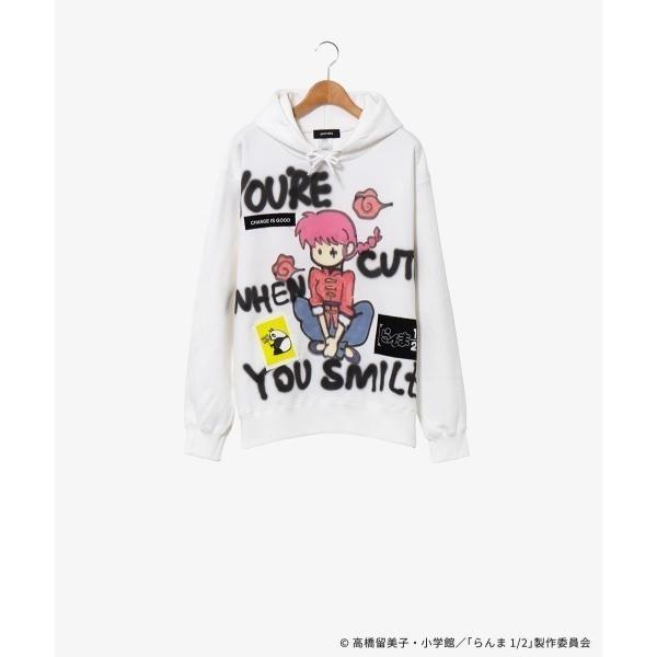 パーカー 「guernika×らんま1/2」らんま1/2 Paint Hoodie / らんま メン...