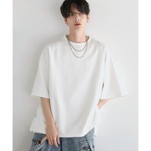 tシャツ サイドスリットコットンポンチビッグシル...の商品画像