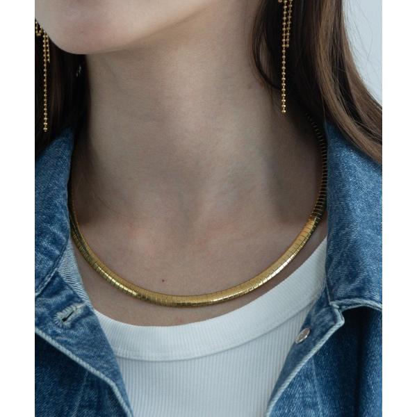 ネックレス 金属アレルギー対応 オメガチェーンネックレス 6mm レディース