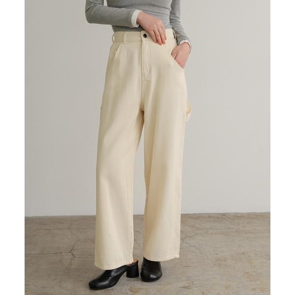 ワイドパンツ ジーンズ デニム デニムパンツ 「3色展開」ワークパンツ レディース