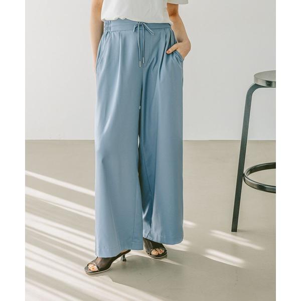 パンツ 「撥水加工・接触冷感・イージーケア・UVケア機能」RPワイドパンツ レディース