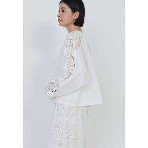 ブラウス シャツ エンブロイダリーブラウス レディース