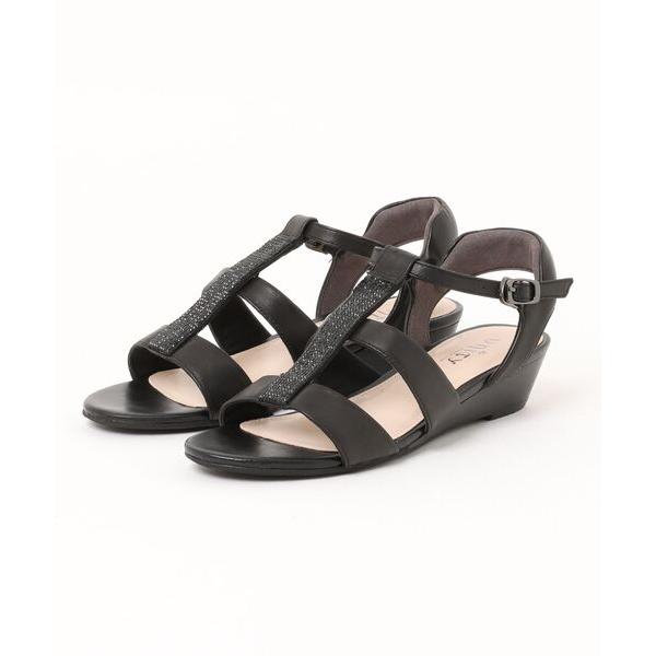 サンダル ホットフィックスウェッジサンダル レディース