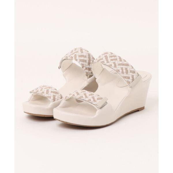 サンダル メッシュストラップミュールサンダル レディース