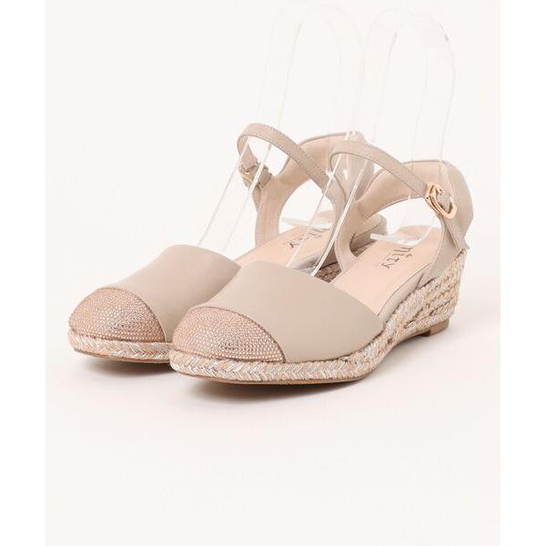 パンプス アンクルストラップジュートソールパンプス