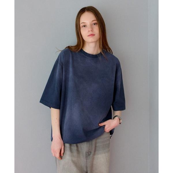 tシャツ GARMENT DYED SPRAY DRAWCORD TEE /ガーメントダイスプレード...