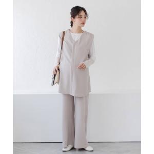 マタニティ 入学式 卒業式 「上下セット」Ｍｏｒｅｄｄｅ　マタニティから産後も使える　２ーＷＡＹカットソーセットアップ