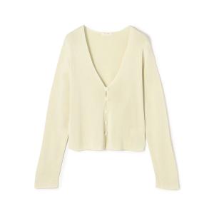 MIESROHE（ミースロエ） カーディガン アルパカ混シャツニットカーデ