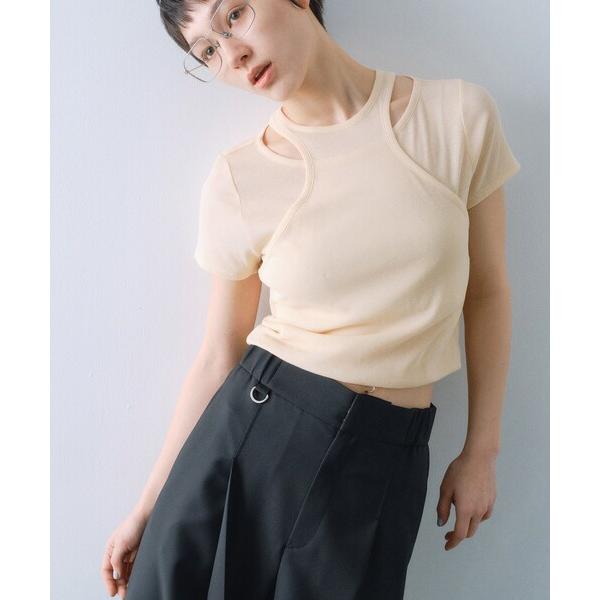tシャツ layered mini tee レディース