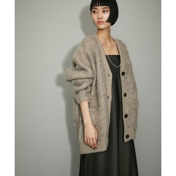 「ADAM ET ROPE&apos;」 ニットカーディガン FREE ベージュ系その他 レディース