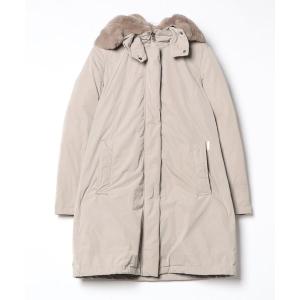 「WOOLRICH」 ダウンコート S ベージュ レディース