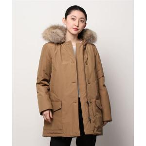 「WOOLRICH」 ダウンコート X-SMALL ベージュ レディース