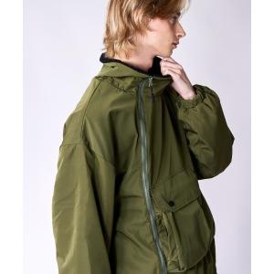 「rehacer」 ジップアップブルゾン LARGE オリーブ メンズ