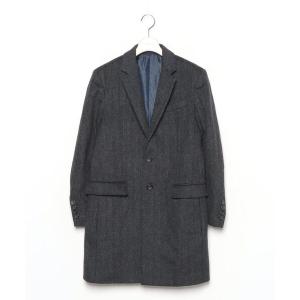 「LANVIN en Bleu」 チェスターコート 46 グレー メンズ