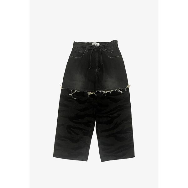 ジーンズ DISCOVERED LAYERED ARMY DENIM PANTS メンズ