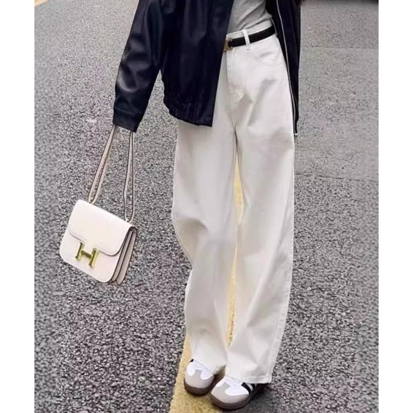 ジーンズ デニム デニムパンツ 美シルエットストレートデニム レディース