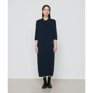 ニット セーター ポロ襟 ニットドレス レディース