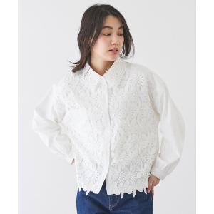 HYKE ハイク 21AW バンドカラーポリエステルシャツワンピース カーキ 1