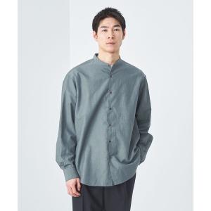 suzuki takayuki シャツ standing-collar pullover メンズ