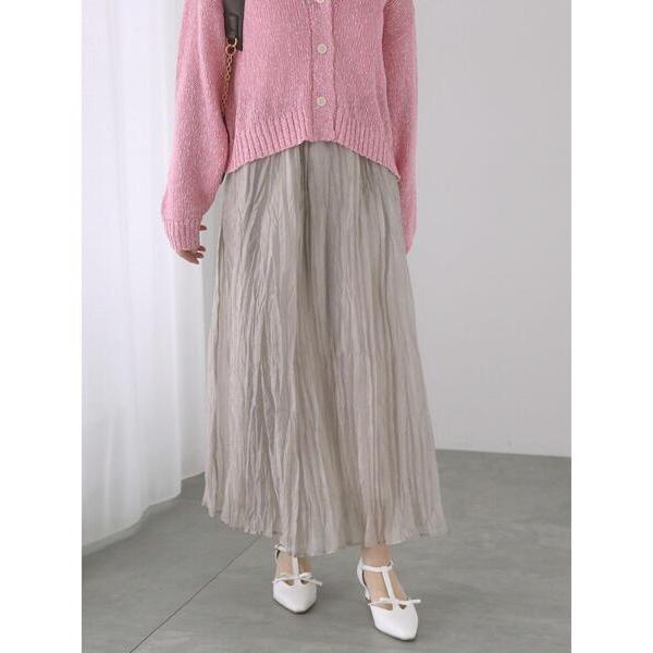 スカート シャイニークリンクルスカート「2025spring catalog item」