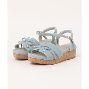 サンダル la farfa shoes リボンモチーフ ボリュームソールサンダル レディース