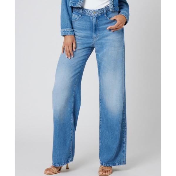 ジーンズ デニム デニムパンツ WIDE Leg Braided デニムパンツ ワイド レディース