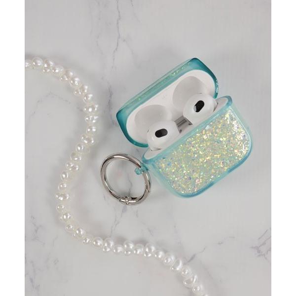 イヤホン ヘッドホン 「float」グリッター デザイン エアポッズ/エアポッズプロ ケース カバー...