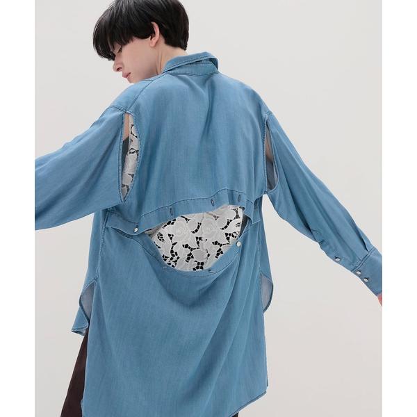 ブラウス シャツ tencel denim transform shirt(テンセルデニムトランスフ...