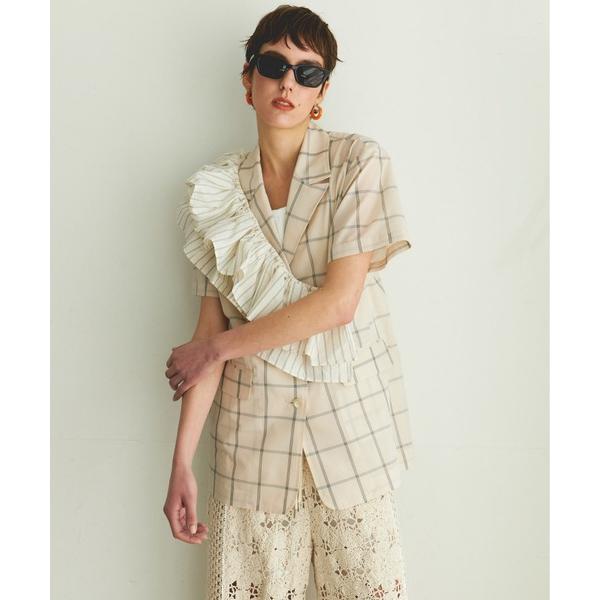 ジャケット テーラードジャケット Sheer Half Sleeve Jacket/シアーハーフスリ...