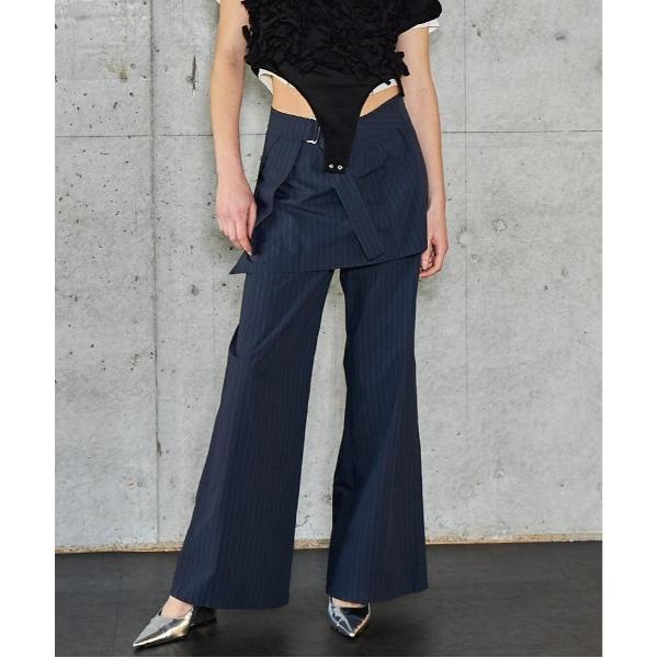 スラックス パンツ Tech Skirt Layered Pants/テックスカートパンツ「MAIS...