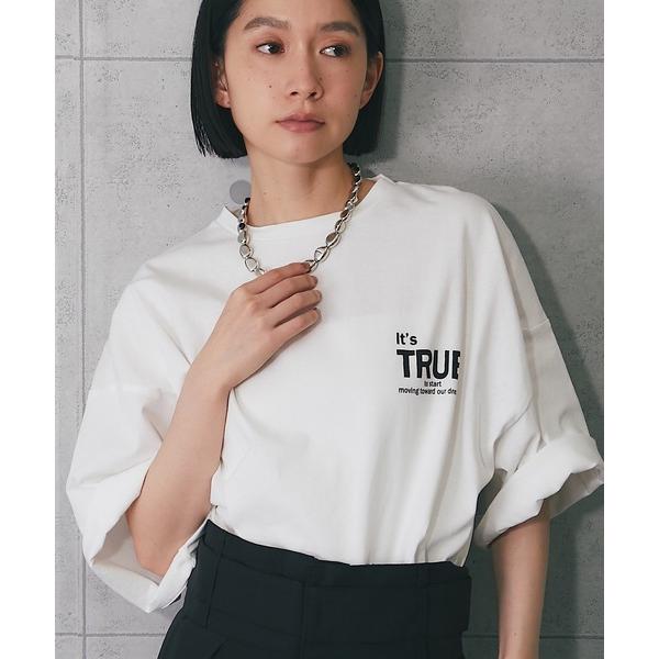 tシャツ 綿100％オーバーサイズロゴT レディース