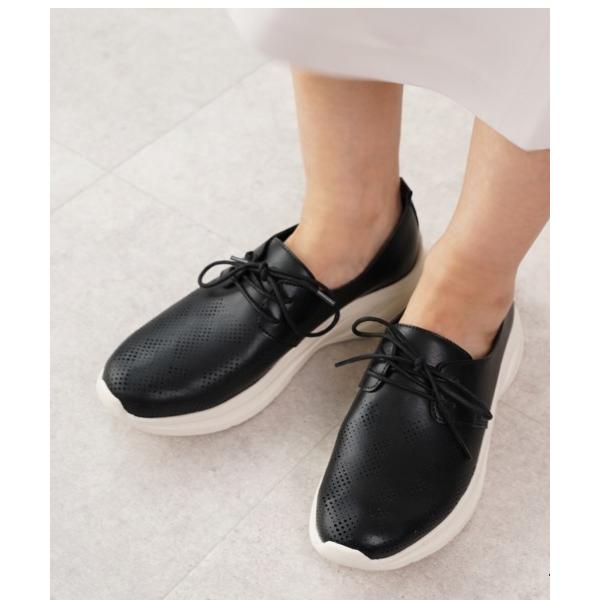 スニーカー やわらかコンフォート パンチングスリッポン レディース