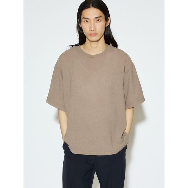 tシャツ MIDIUMISOLID Men’s ハーフスリーブシアーベーシックプルオーバー メンズ