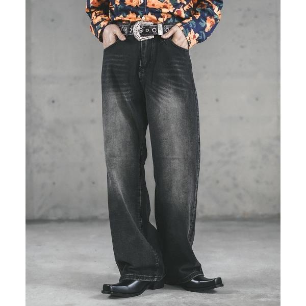 ジーンズ Vintage Wash Straight Denim Pants / ビンテージウォッシ...