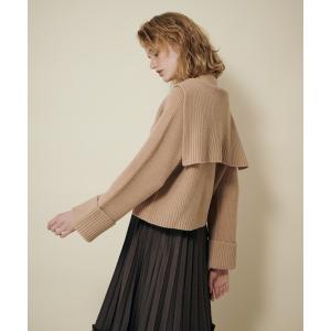 「SUPREME.LA.LA.」 長袖ニット MEDIUM ピンクベージュ レディース