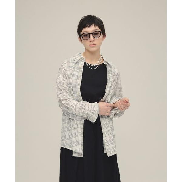 ブラウス シャツ 「eL」Monotone Check Shirt/320280 レディース