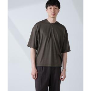 tシャツ 「ALL-DAYS COMFORT 100% WOOL」 ヘンリーネックTEE メンズ