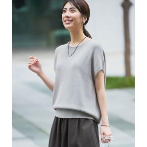 ニット セーター 「洗える」ルレックスケーブル スパンコール