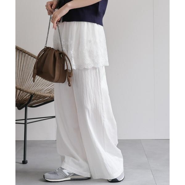 パンツ 「レディース商品」レースレイヤードパンツ レディース