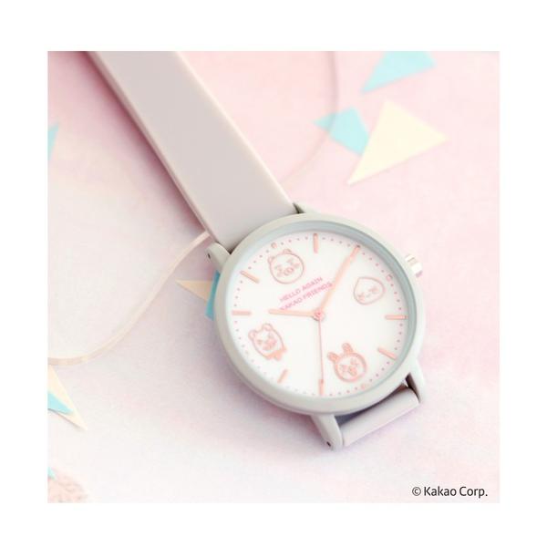 腕時計 カカオフレンズ シリコンベルトウォッチ GY FW レディース