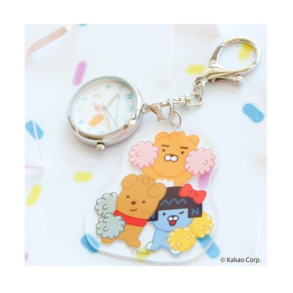 キーホルダー カカオフレンズ アクリルキーチェーンウォッチDANCE FW