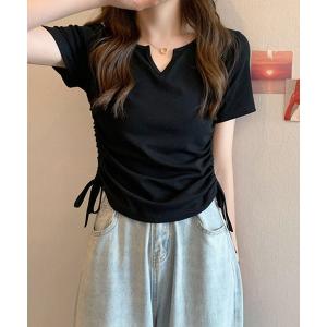 tシャツ HALEY PESCA/シンプルサイドシャーリングTシャツ レディース