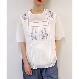 ブラウス シャツ YARD「ノーカラー」 レディース