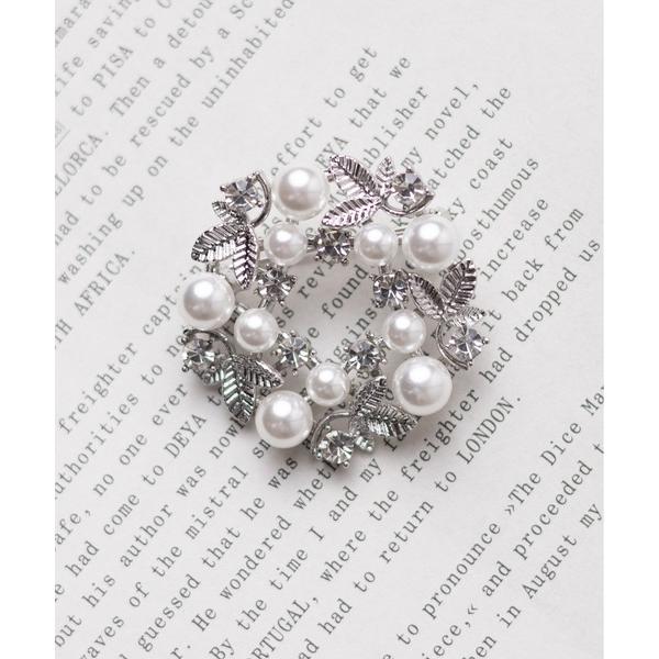 ネックレス リーフデザインブローチ レディース