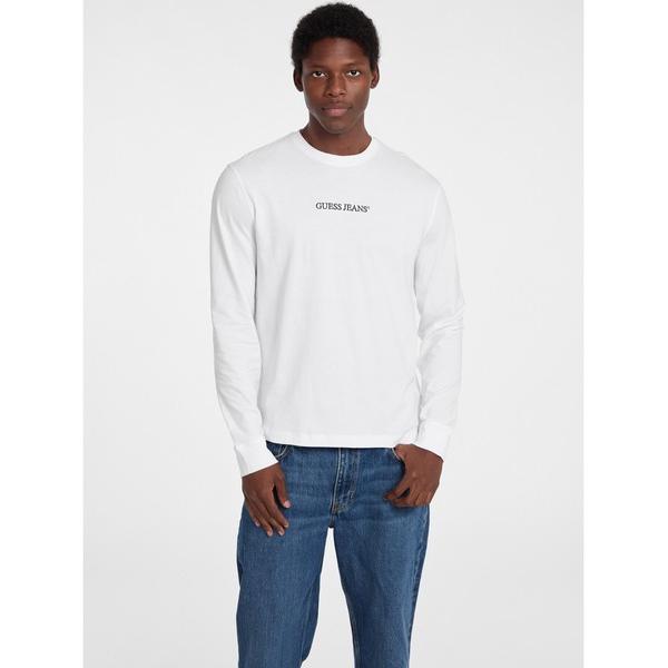 tシャツ GUESS JEANS Ls Cn Reg Embro Tee 長袖Tシャツ メンズ