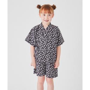 Combi mini 浴衣 オリジナル柄カンタン甚平（ペンギンくま） キッズ
