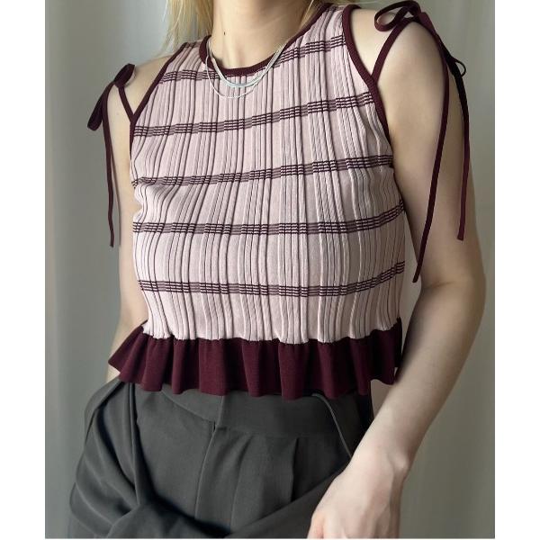 tシャツ MEDI PURIPURI SHORT KNIT TOP レディース