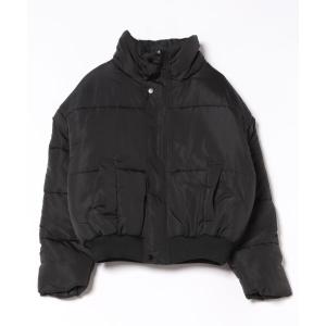 ダウンジャケット ダウン 「NOWLE」スタンドネック 中綿 ボリューム ショート ジップ ジャケット メンズ